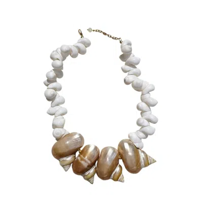 Ohsun Women's Neutrals / White Moorea Shell Necklace