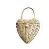 Ohsun Women's Neutrals / White Noa Heartbeat Wicker Purse - Vanilla