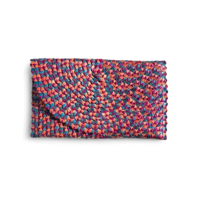 Ohsun Women's Orange Kenzie Straw Clutch - Fruity