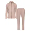 Oh!zuza Night&day Neutrals Tracksuit Set - Zip-up Jacket & Long Pants In Beige