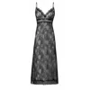Oh!zuza Night&day Women's Black Lace Midi Slip In Black