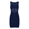 Oh!zuza Night&day Women's Blue Navy Lace Trim Camisole Nightgown In Blue