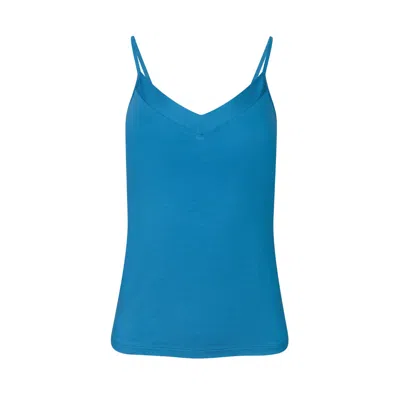 Oh!zuza Night&day Women's Blue Plain Viscose Top - Turquoise