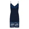 Oh!zuza Night&day Women's Classic Lace Chemise Nightdress - Blue In Blue