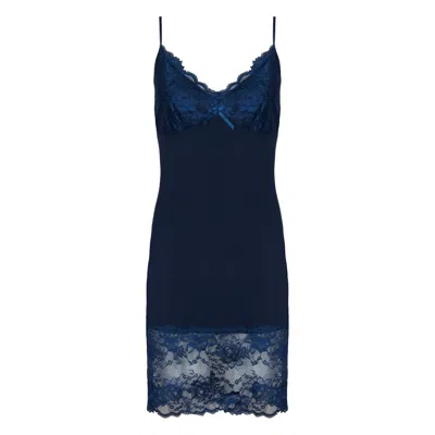 Oh!zuza Night&day Women's Classic Lace Chemise Nightdress - Blue