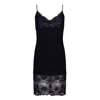Oh!zuza Night&day Women's Classic Lace Chemise Nightdress Black In Black