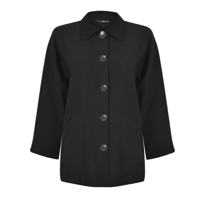 Oh!zuza Night&day Women's Echo Viscose Shirt With Pockets – Black