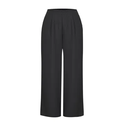 Oh!zuza Night&day Women's Echo Wide-leg Viscose Trousers – Black