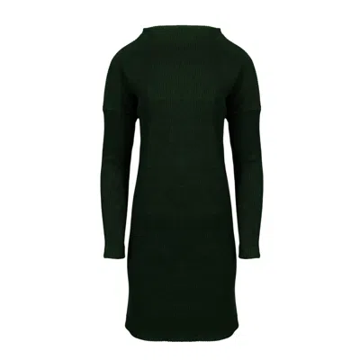 Oh!zuza Night&day Women's Green Casual Ribbed Mini Dress - Tunic