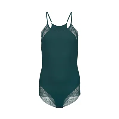 Oh!zuza Night&day Women's Lace & Viscose Body - Bottle Green
