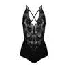 Oh!zuza Night&day Women's Lace Intimate Bodysuit - Black In Black