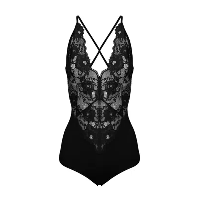 Oh!zuza Night&day Women's Lace Intimate Bodysuit - Black