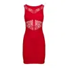 Oh!zuza Night&day Women's Lace-trimmed Nightgown In Vibrant Red In Red