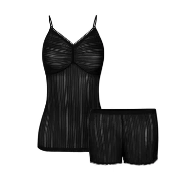 Oh!zuza Night&day Women's Lingerie Set: Top & Shorts - Black