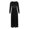 Oh!zuza Night&day Women's Maxi Viscose Nightgown - Black In Black