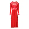 Oh!zuza Night&day Women's Maxi Viscose Nightgown - Red In Red