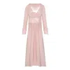 Oh!zuza Night&day Women's Maxi Viscose Nightgown - Rose Gold In Rose Gold