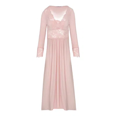 Oh!zuza Night&day Women's Maxi Viscose Nightgown - Rose Gold
