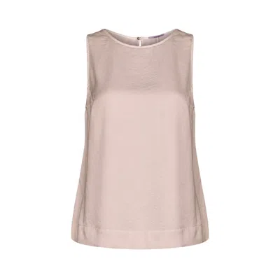Oh!zuza Night&day Women's Neutrals Echo Viscose Top Wide Straps - Light Beige In Black