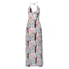 Oh!zuza Night&day Women's Pink / Purple / Blue Summer Maxi Dress, Open Back, Adjustable Straps In Pink/purple/blue