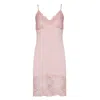 Oh!zuza Night&day Women's Pink / Purple Classic Lace Chemise Nightdress - Pink & Purple In Pink/purple