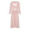 Oh!zuza Night&day Women's Rose Gold Midi Viscose Nightgown - Dusty Pink In Rose Gold