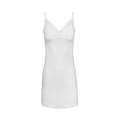 Oh!zuza Night&day Women's White Chemise With Removable Pads