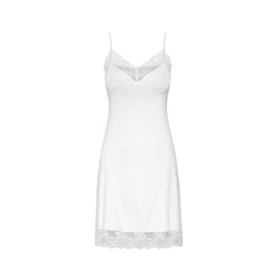 Oh!zuza Night&day Women's White Nightdress With Lace - Ivory