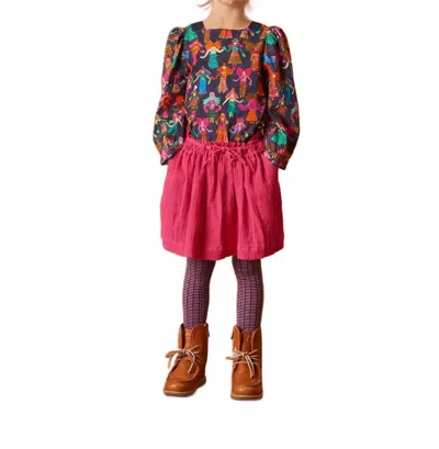 Oilily Kids' Girl's Waffle Skirt In Very Berry In Pink