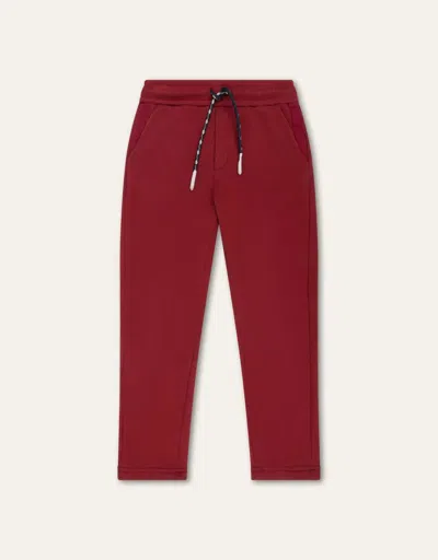 Oilily Kid's Pike Sweat Trouser Sweatpants In Biking Red In Burgundy
