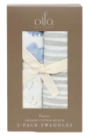 Oilo 2-pack Swaddle Blankets In Brown