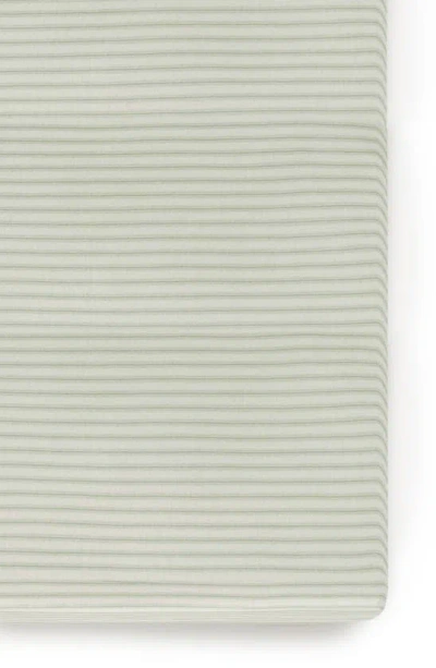 Oilo Kids' Print Orgainc Cotton Muslin Crib Sheet In Sea Moss