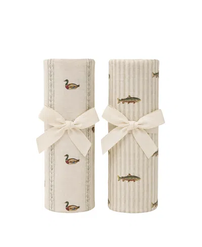 Oilo Studio Boys' 2-piece Swaddles - Baby In Trout  Mallard