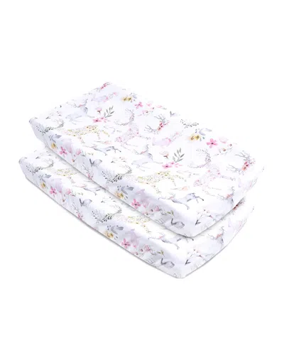Oilo Studio Fawn Changing Pad Cover, 2 Pack In Blush