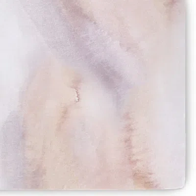 Oilo Studio – Organic Sandstone Jersey Fitted Crib Sheet, Ultra-soft & Breathable, Snug Fit For Standard  In Pink;purple