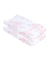 Oilo Studio Prim Changing Pad Cover, 2 Pack In Blush