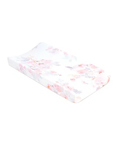 Oilo Studio Prim Jersey Changing Pad Cover In Blush