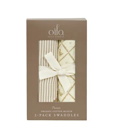 Oilo Studio Unisex 2-piece Swaddles - Baby In Brown