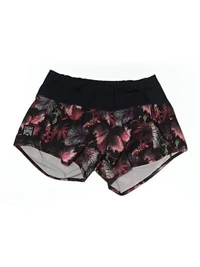 Pre-owned Oiselle Athletic Shorts In Burgundy