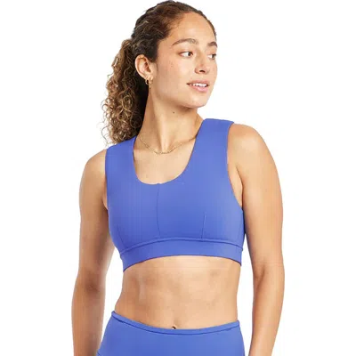 Oiselle Flyout Bra In Blue