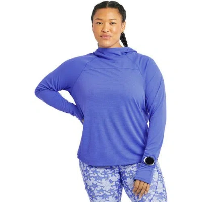 Oiselle Flyout Chill Hoodie In Blue