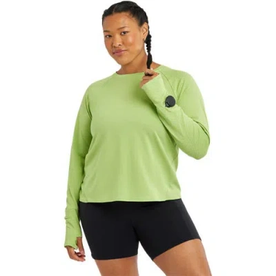 Oiselle Flyout Long-sleeve Shirt In Green