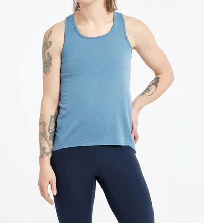Oiselle Flyout Racerback Tank Top In Stratus In Blue