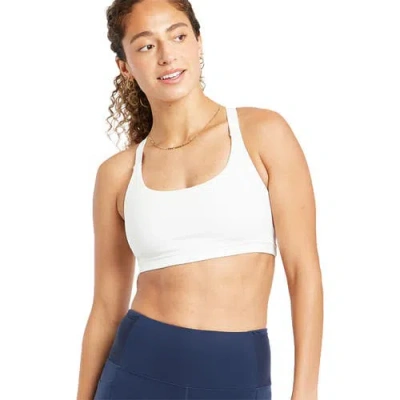 Oiselle Hi Twenty Bra In White