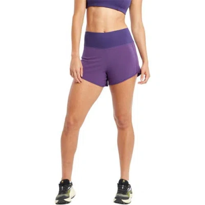 Oiselle High Rise Ra 4in Printed Short In Purple