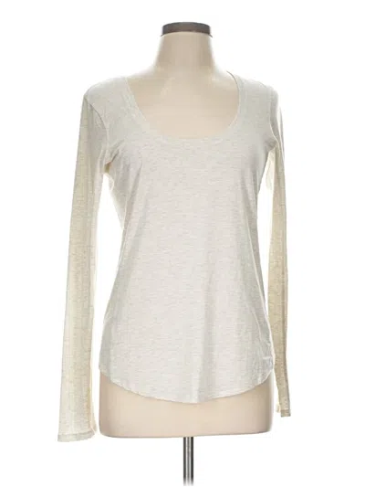 Pre-owned Oiselle Long Sleeve T-shirt In Ivory