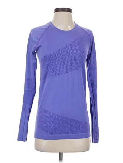 Pre-owned Oiselle Long Sleeve T-shirt In Purple