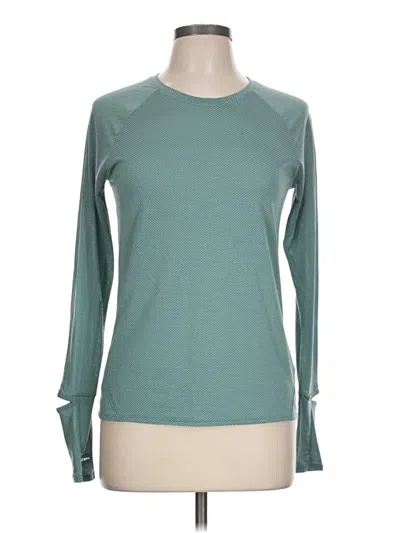 Pre-owned Oiselle Long Sleeve T-shirt In Teal
