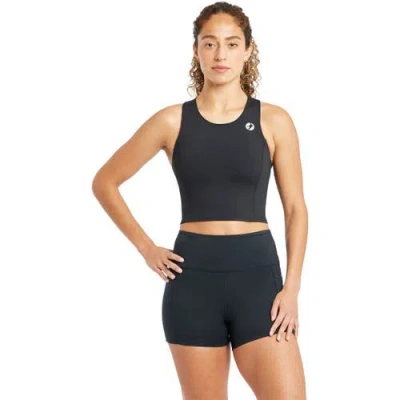 Oiselle Perfect Crop Tank Top In Black