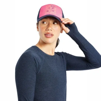 Oiselle Runner Trucker Hat In Pink